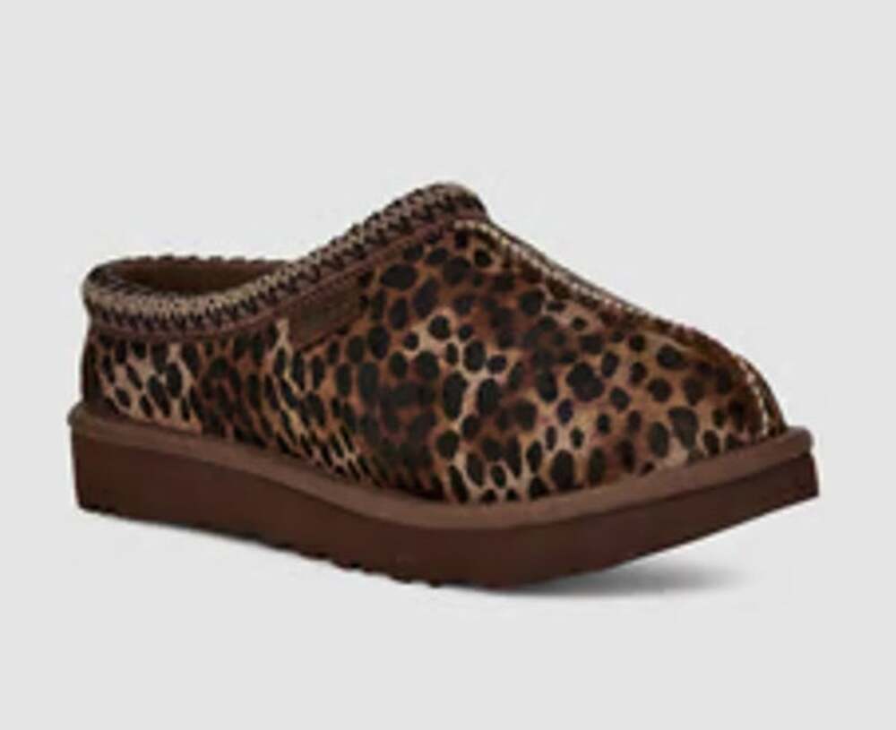 UGG Tasman Caspian Suede UGGplush Comfort Slipper Burnt Cedar Brown 9